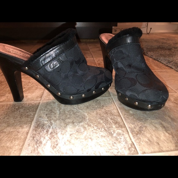Georgia style black coach mules. Preowned. - Picture 6 of 8